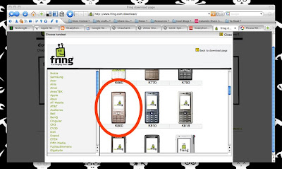 Fring on various handsets