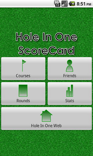 Hole In One Scorecard