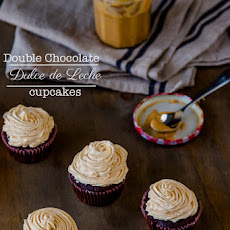 Double Chocolate Dulce de Leche Cupcakes