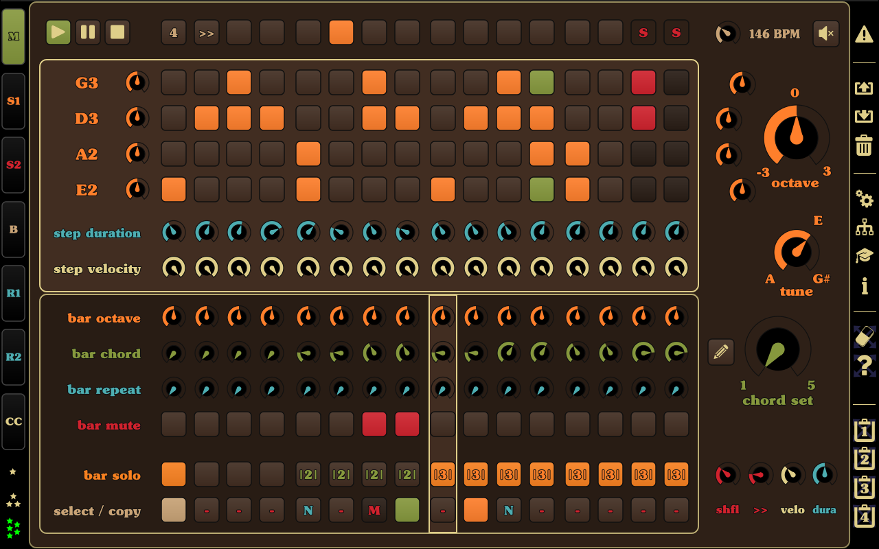 Android application B-Step Sequencer 2 Pro screenshort