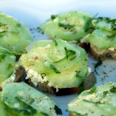 Cucumber-Olive Appetizers