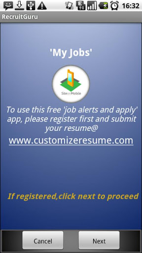 My Jobs Smart Phone Version