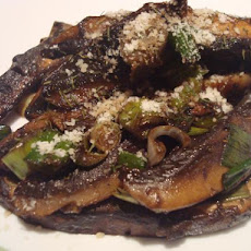 Portobello Mushrooms With Thyme and Parmesan Cheese