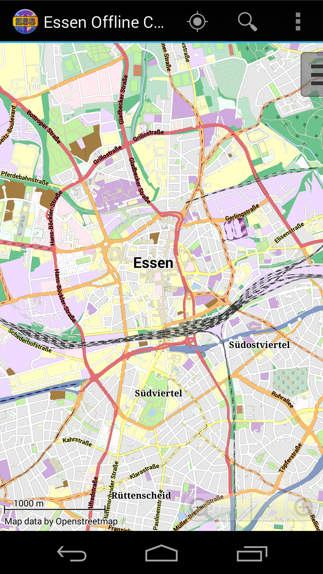 Android application Essen Offline City Map screenshort