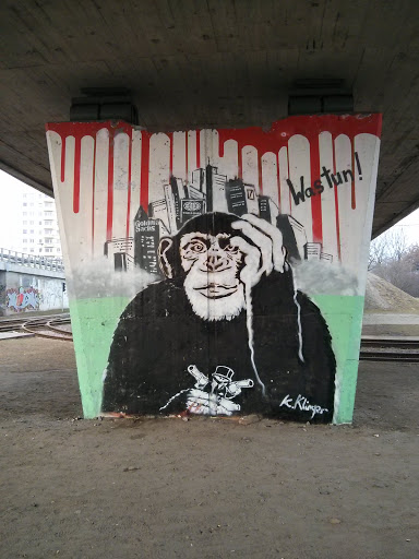 Szympans Mural