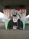 Szympans Mural