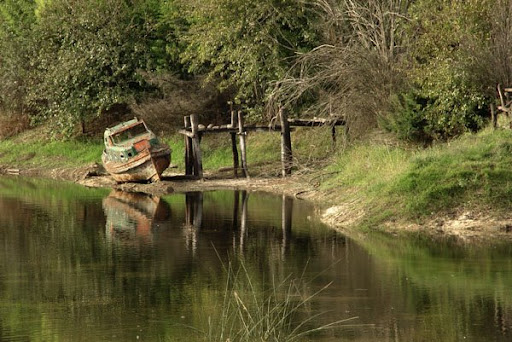 Wharf and boat