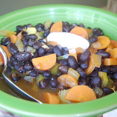 Black Bean Soup With Cumin and Coriander