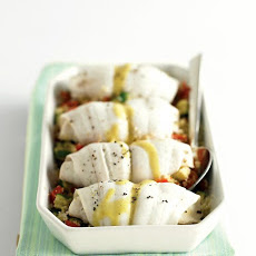 Steamed Flounder with Vegetable Couscous