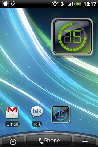 Digital Battery Widget