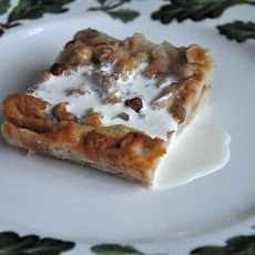 Luscious Hazelnut Bread Pudding