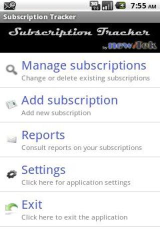 Subscription Tracker