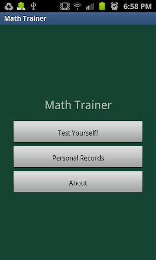 Basic Math Trainer