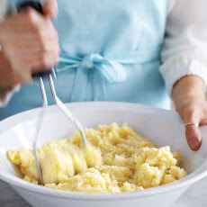 Potato, Parsnip, and Herb-Oil Puree