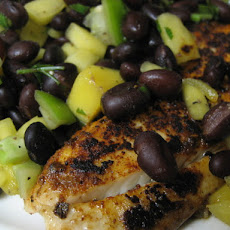 Spiced Tilapia With Mango Black Bean Salsa