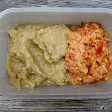 Roasted red pepper and feta cheese dip
