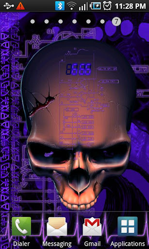 Biomechanical Skull Wallpaper