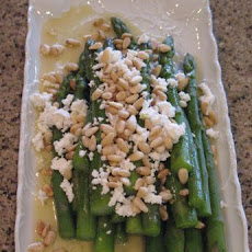 Honey-Lime Asparagus with Goat Cheese