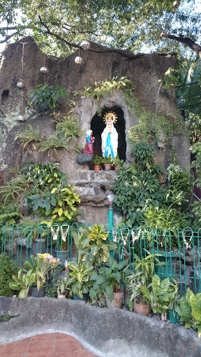 Mary and Lourdes Apparition Statue
