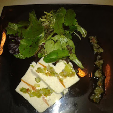 Terrine de mahi-mahi aux asperges vertes, vinaigrette vierge ...