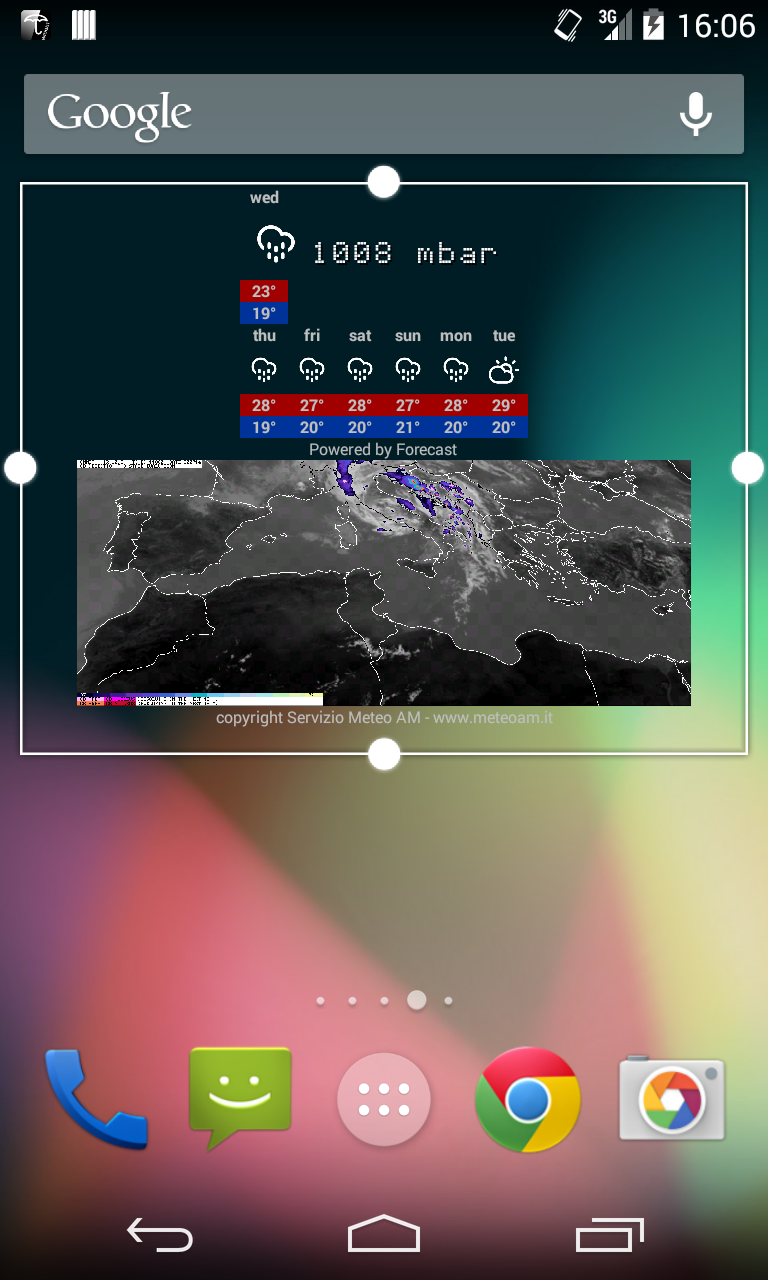 Android application PIOVA screenshort