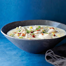 Summer Corn and Cod Chowder