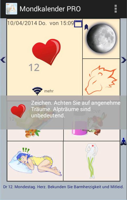 Android application Lunar Calendar PRO screenshort
