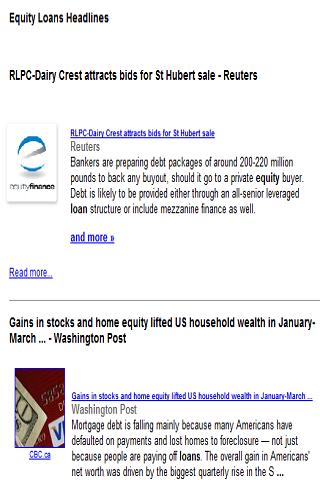 Equity Finance News