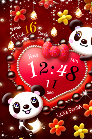Android application Love Panda LiveWallpaper screenshort
