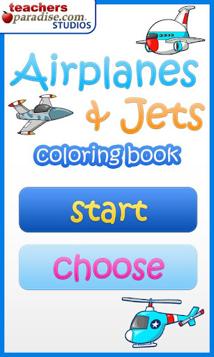 Airplanes Jets Coloring Book