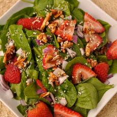Strawberry and Spinach Salad with Poppy Seed Dressing