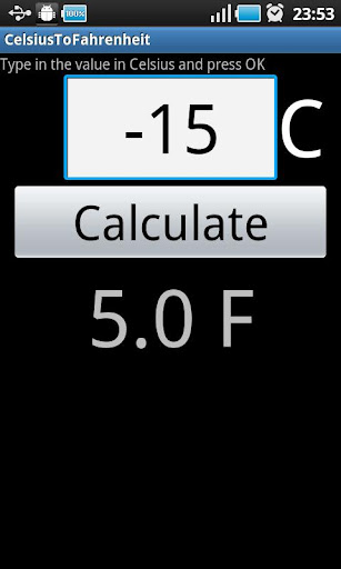 Celsius to Fahrenheit