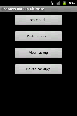 Contacts Backup Ultimate Full