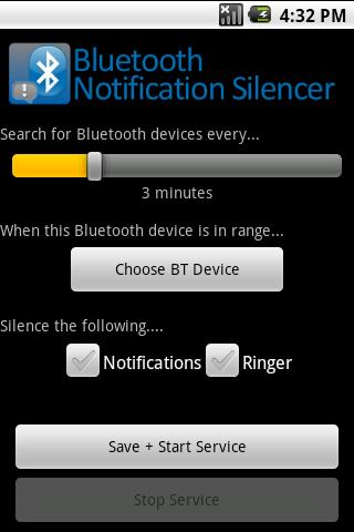 BT Notification Silencer