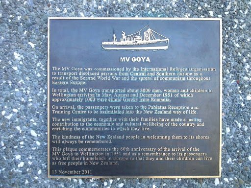Mv Goya Plaque