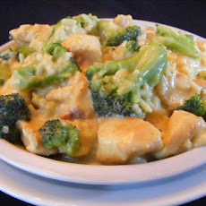 One Skillet Rice, Broccoli  & Chicken Dinner