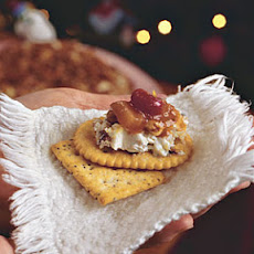 Pineapple-Nut Cheese With Cranberry Chutney