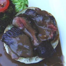 Bavette de Boeuf in Wine Sauce