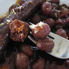 Roasted Merguez And Grapes