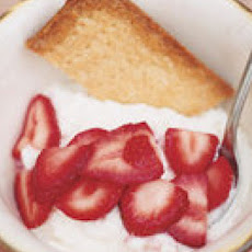 Strawberries with Sweet Ricotta and Lemon Shortbread