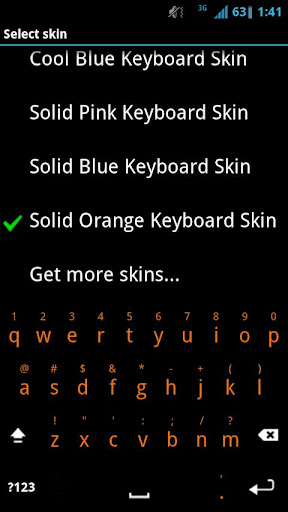 Solid Orange Keyboard Skin