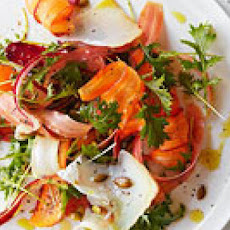 Rainbow Carrot & Mizuna Salad