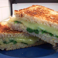 Spinach and Havarti Sandwiches on Multigrain Bread