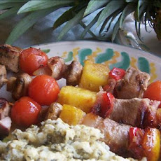 Honeyed Snapper Kebabs