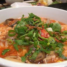 Garlicky Pork Veggie Soup