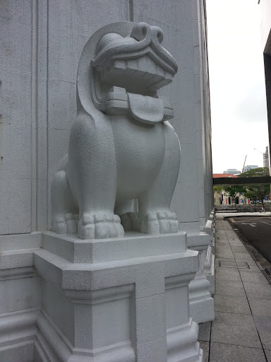 Bank of China Lion Statues