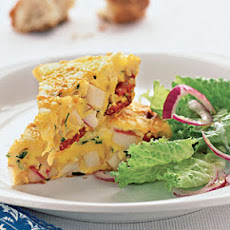 Spanish Omelet with Potatoes and Chorizo