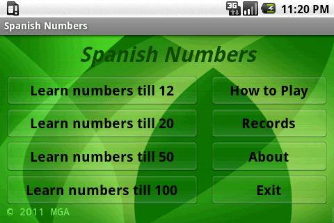 Learn Spanish Numbers Free