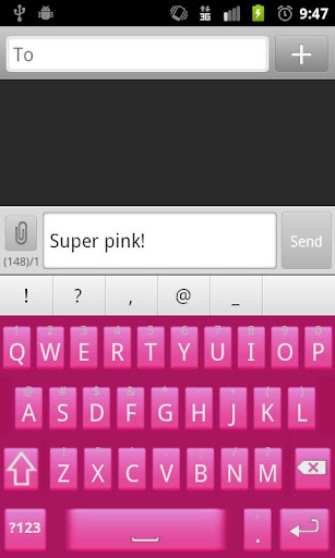 Super Pink Keyboard Skin