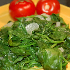 Fast and Easy Spinach with Shallots